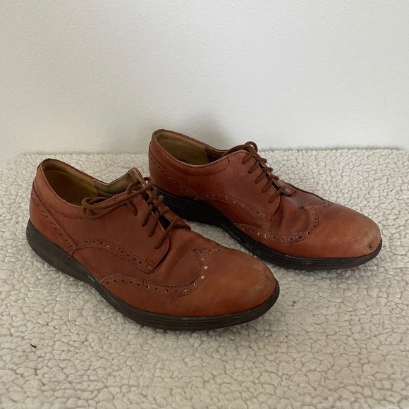 Cole Haan Men\'s Original Grand Oxford Casual Dress Shoes Tan Size Size 9.5